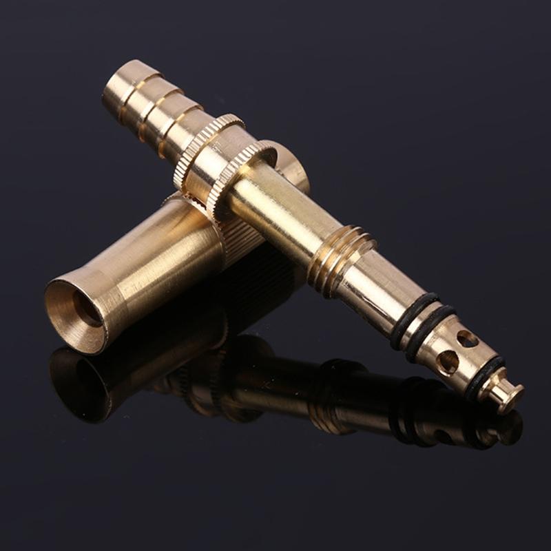 Brass Hose Nozzle High Pressure Garden Hose Nozzle Heavy Duty Water Spray Gun for Garden Hose Washing for Cars Cleaning