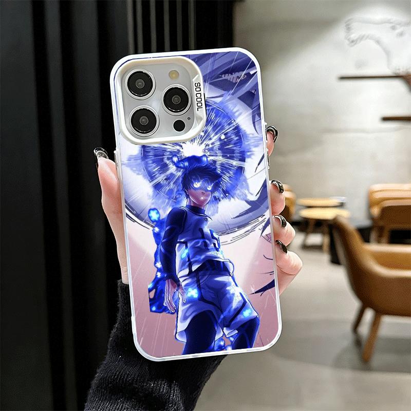 Blue L-Lock Isagi Yoichi Shockproof Phone Case for iPhone 17 Air 16 16E 15 Pro Max 14 Plus 13 Mini 12 Back Cover Anti Fall Funda iPhone 16