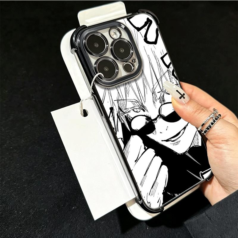 Cool Black JUJUSU Anime Soft Phone Case For Xiaomi Poco X7 X8 Pro Max X6 X5 X3 F8 Ultra F7 M8 M7 M5S Redmi 15C 15A 15 14C 13C 12