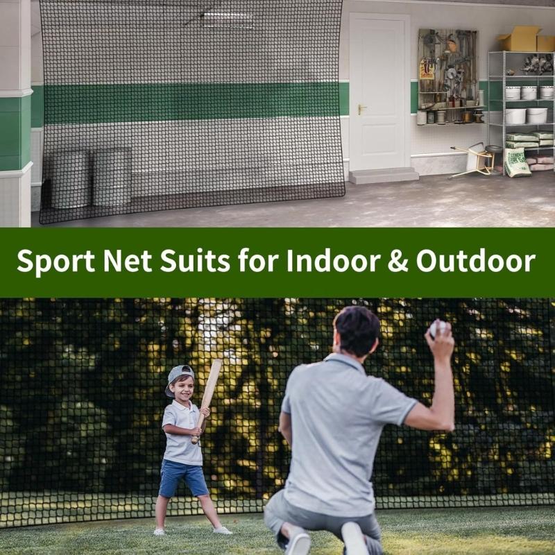 Baseball Softball Backstop Net Field Enclosure Practice Net Multipurpose Baseball Training Net for Baseball Hockey