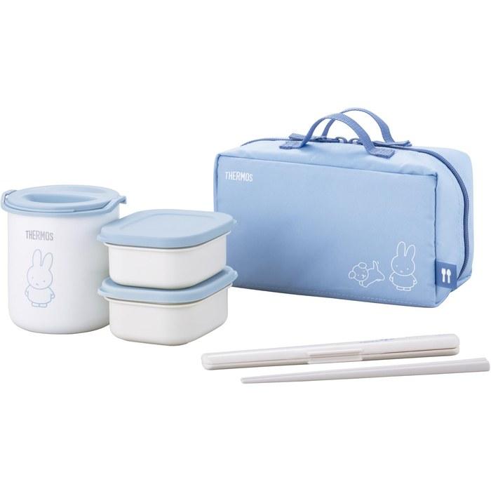 Thermos Lunch Box 250ml Ash Blue Miffy DBQ-257B ASB Miffy Ash Blue 19.5 x 9.5 x 10.5 cm