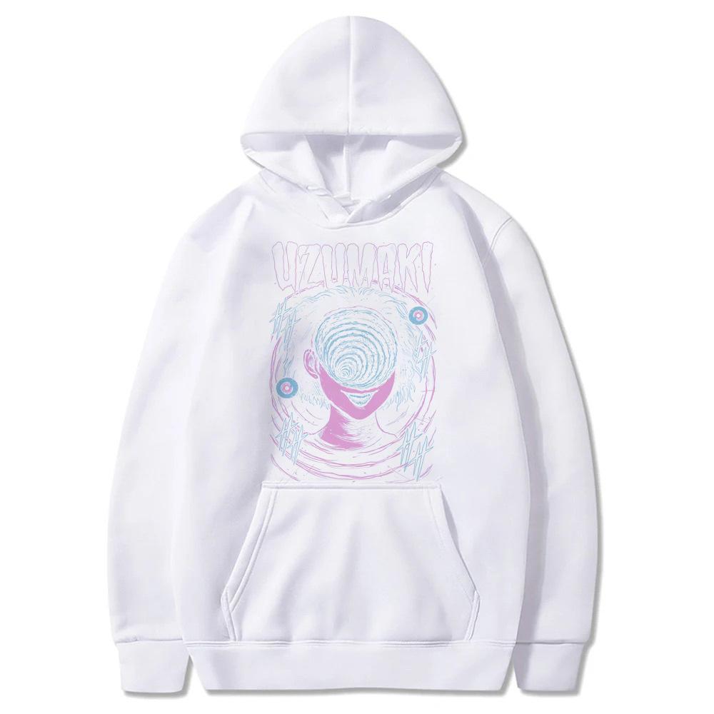 Junji Ito Uzumaki  Hoodie Horror Hoodie Harajuku Horror Autumn Winter Fleece Streetwear