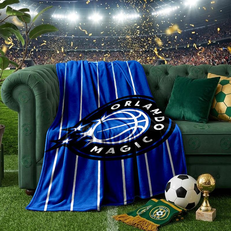 Orlando Basketball Team Blanket Lightweight Flannel Bedding Blanket Perfect for Travel, Camping, Living Rooms, Offices, Sofas, Fan Christmas Gift
