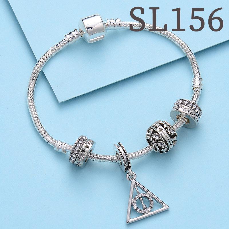 

Синее Звездное Небо Снежинка Тыква Карета Сделай Сам Браслет из Стеклянных Бусин 18cm