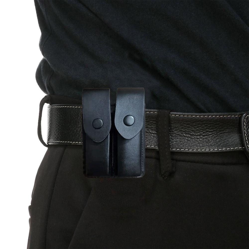 Pocket Hunt Skinnhylseholder Belteløkkekoffert Fold Kniv Tool Camp Outdoor Carry Lommelyktveske