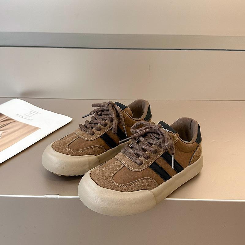 Autumn Women's Casual Sports Shoes 2026 Comfortable Anti Slip Outdoor Vulcanized Shoes Fashion Stripe Platform Zapatos Mujer