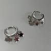Temperament Pentagram Tassel Earrings Light Luxury Star Earrings Simple Small Ear Stud  Wedding