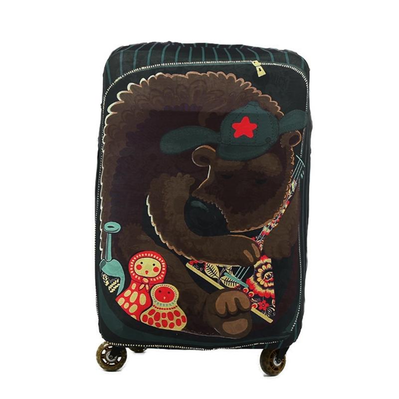 Travel Suitcase Protector Elastic Suitcase Protective Cover Luggage Cover Fit for 18-28 Inch Luggage Trolley Dust Cover