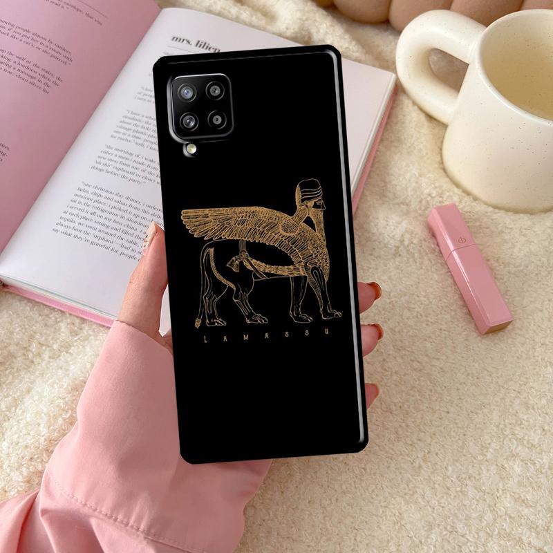 Lamassu Assyrian Winged Bull For Samsung Galaxy A55 A35 A15 A32 A12 A22 A52 A54 A34 A14 A56 A36 A26 A16 A13 A53 A06 Case