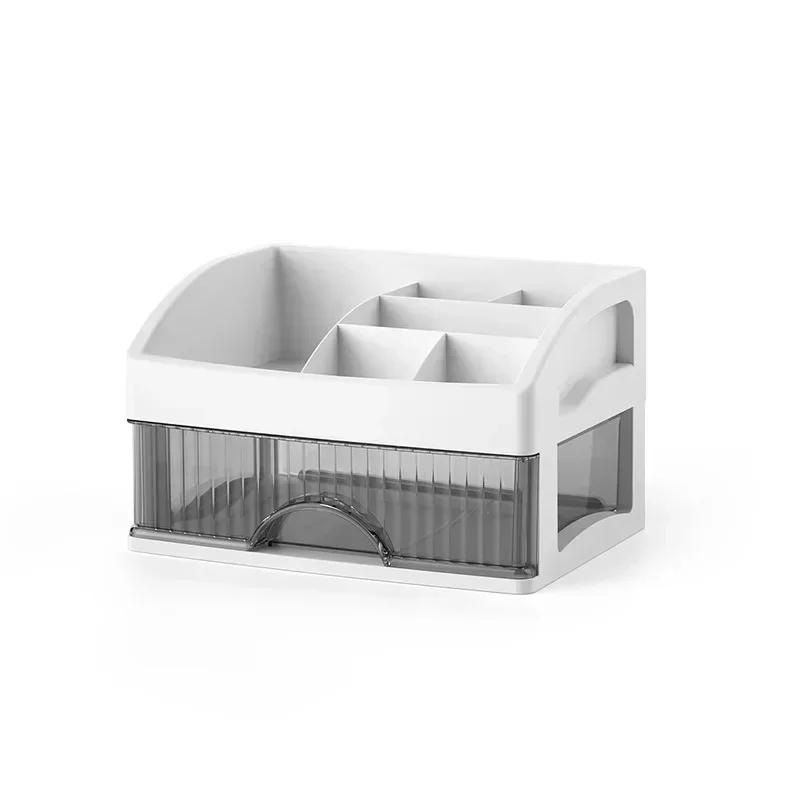 Cosmetic Clear Organiser Drawer Plastic Jewelry Makeup Storage Boxs Transparent Multi-layer Multi-functional Desktop Organizer
