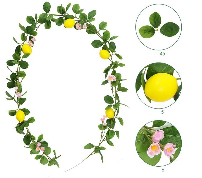 Natural Ambiance Creation Artificial Lemon Vine Faux Vine Decoration