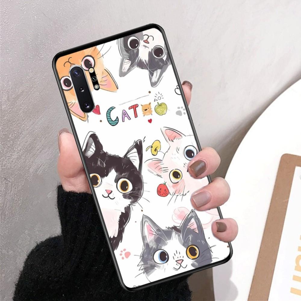 

Cartoon Cute Cats Background Phone Case For Samsung Note 8 9 10 20 Pro Plus Lite M 10 11 20 30 21 31 51 A 21 22 42 02 03 Samsung A01