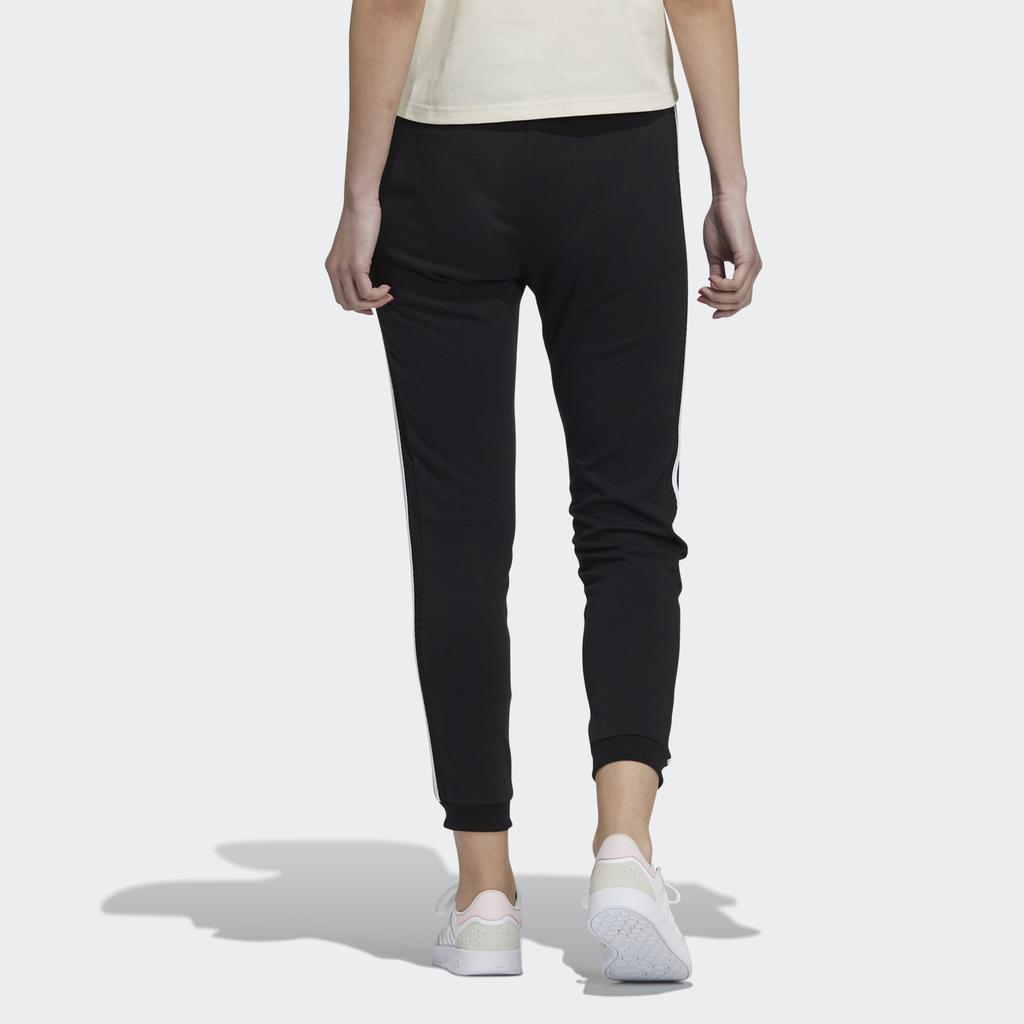 Adidas Neo Comfortable Casual American Retro Sports Pants Women Bottoms Black HE7603