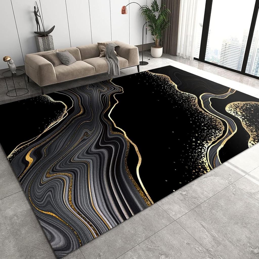 1PC Nordic Light Luxury Art Carpet Living Room Home Office Store Decorative Floor Mat Non-Slip Bedroom Area Carpet