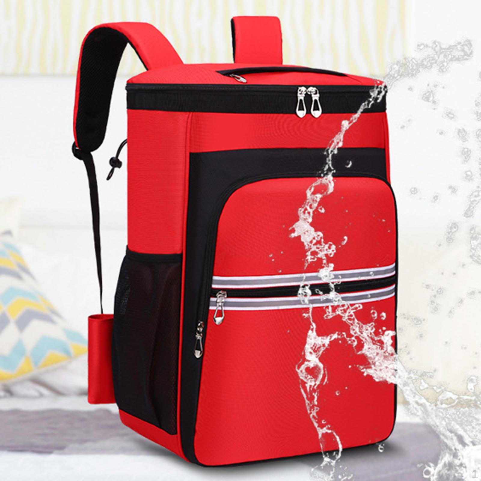 

Рюкзак для хранения чистящих средств с органайзером и фиксированной веревкой красный