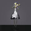 Wrought Iron Musician Figurines Handicrafts Home Study Room Desktop Sculpture Decoration Cafe Bar Club Table Statue Accessories