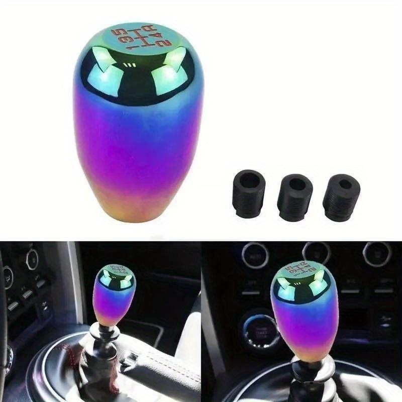 Universal Manual Car Modification Gear Head Gear Rod Aluminum Alloy Head Car Gear Head, Manual, Partially Threaded Automatic