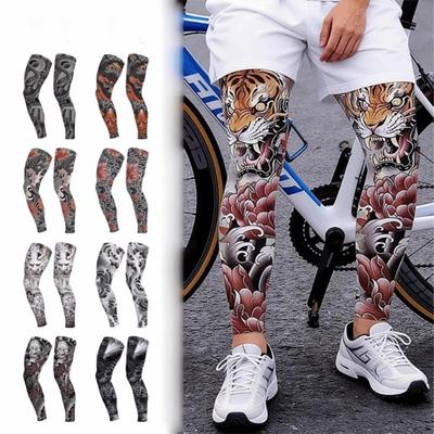 1Pair Elastic Leg Compression Sleeves Non-slip Knee Protection Pads Unisex Running Leg Cover  Summer