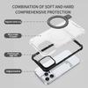 For iPhone 12/12 Pro PC+TPU Magnetic Case Stripe Design Phone Cover with Kickstand