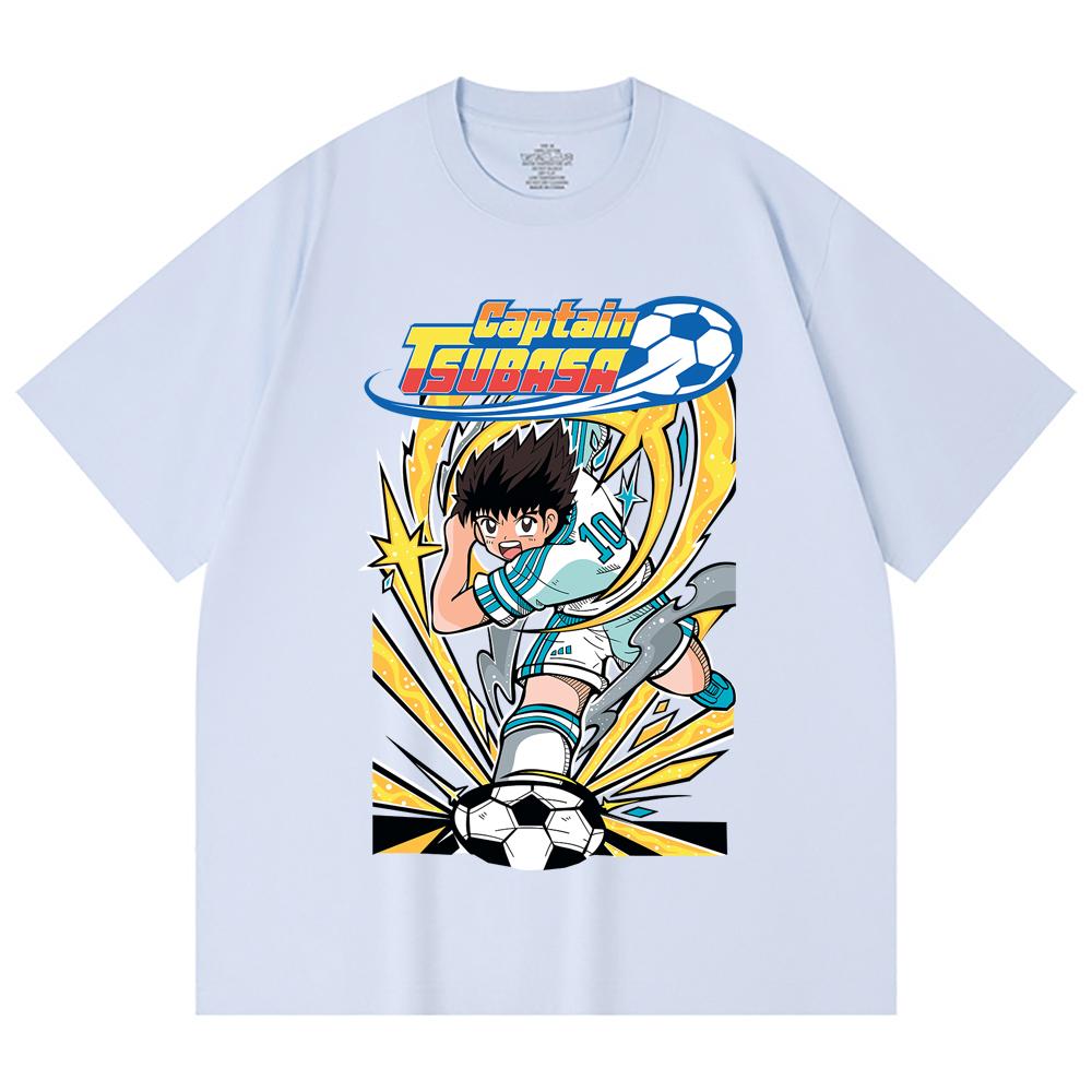 230 Gsm 100% Cotton Captain Tsubasa V1 Print Unisex Heavy Cotton T Shirt