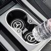 CRA1 Car Coasters Water Cup Slots Non-Slip Mat For Mercedes Benz W203 W205 W204 W221 W222 W212 W210 W211 Anti-skid Coaster Accessory