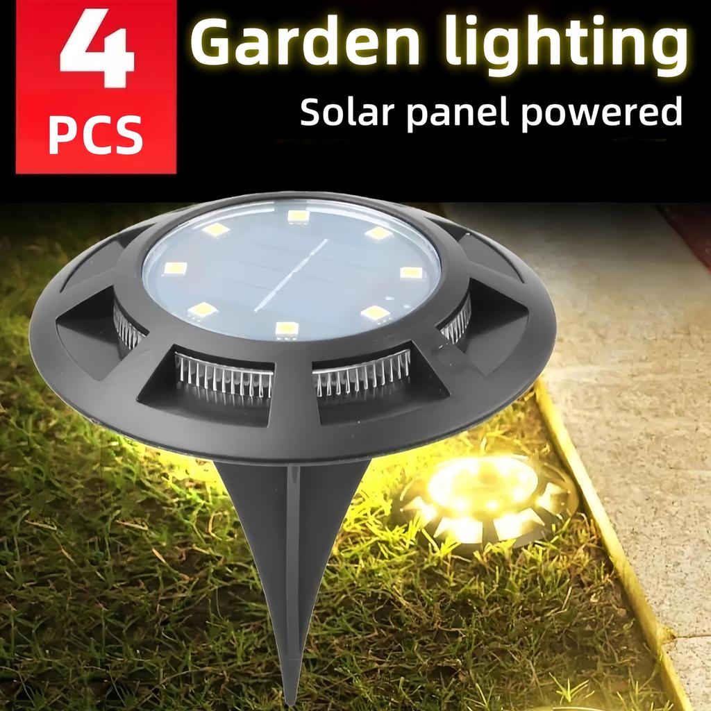 LED Coloful Lighting Solar Power Buried Light Floor Decking Outdoor Garden Lawn Path Lamp