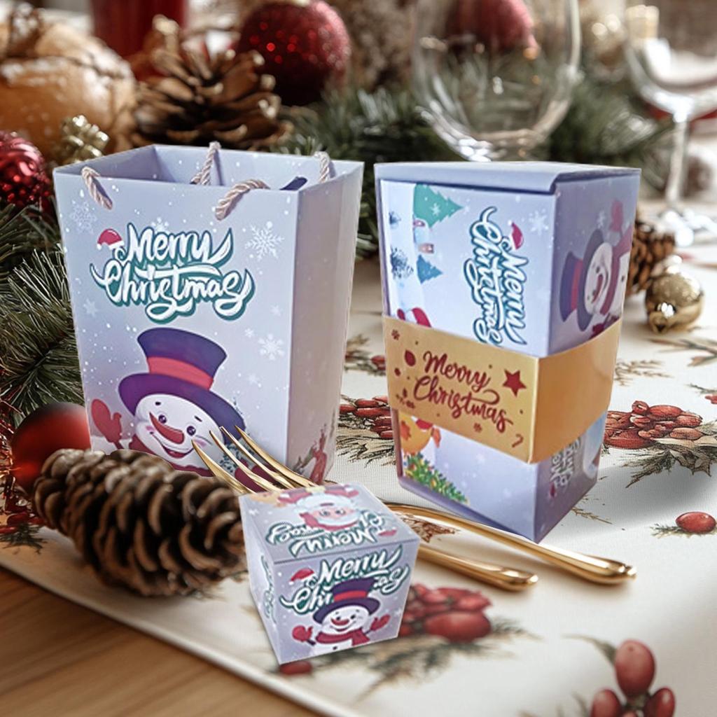 Christmas Boxes Merry Christmas Holiday Cash Holder Box Folding Bag For Holiday Home Family Kids Celebration Chocolate Jewelry