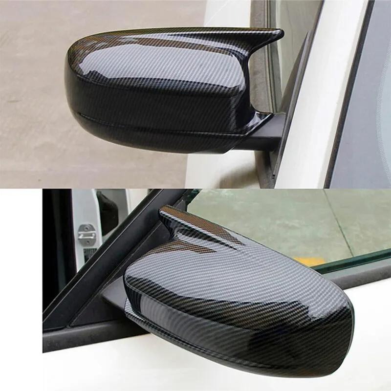 For Dodge Charger 2011 2012 2013- ABS Car Rearview Side Mirror Cover Wing Cap Exterior Door Housing Trim Adhesive Sticker