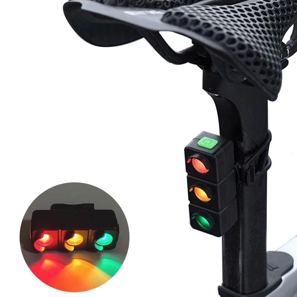 Waterproof LED Cycling Rear Lamp Foldable Emergency Warning Lights Bike Taillights  Outdoor