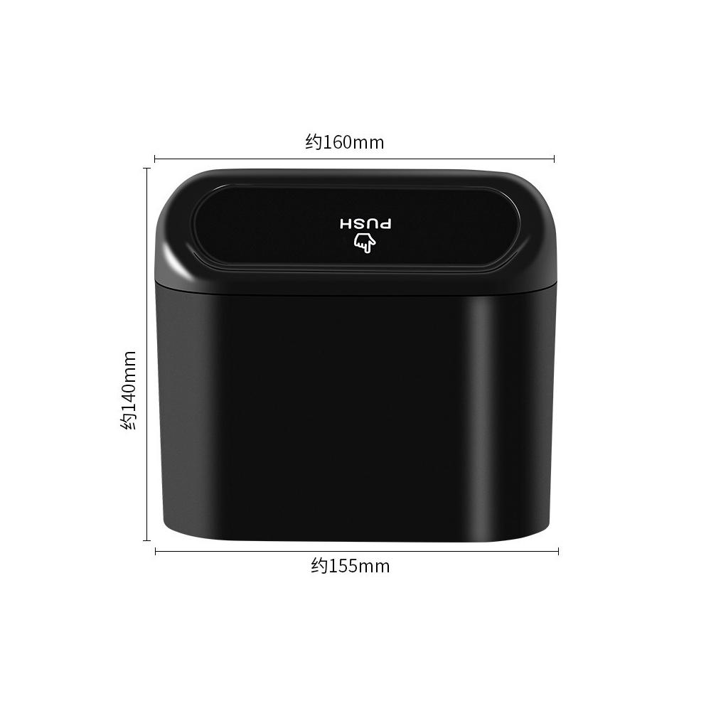 Portable Car Trash Can Hanging Mini Vehicle Garbage Organization With Lid Multifunctional Folding Automotive Garbage Storage Box