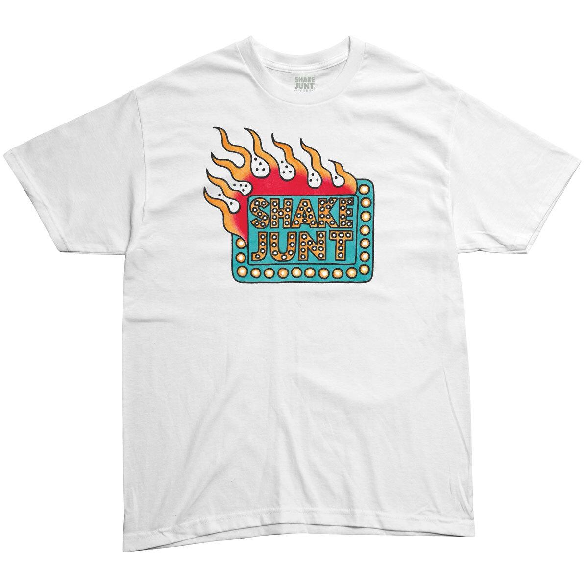 New Shake Junt Skateboards Shirt Killa Cam Box Logo White XXXL