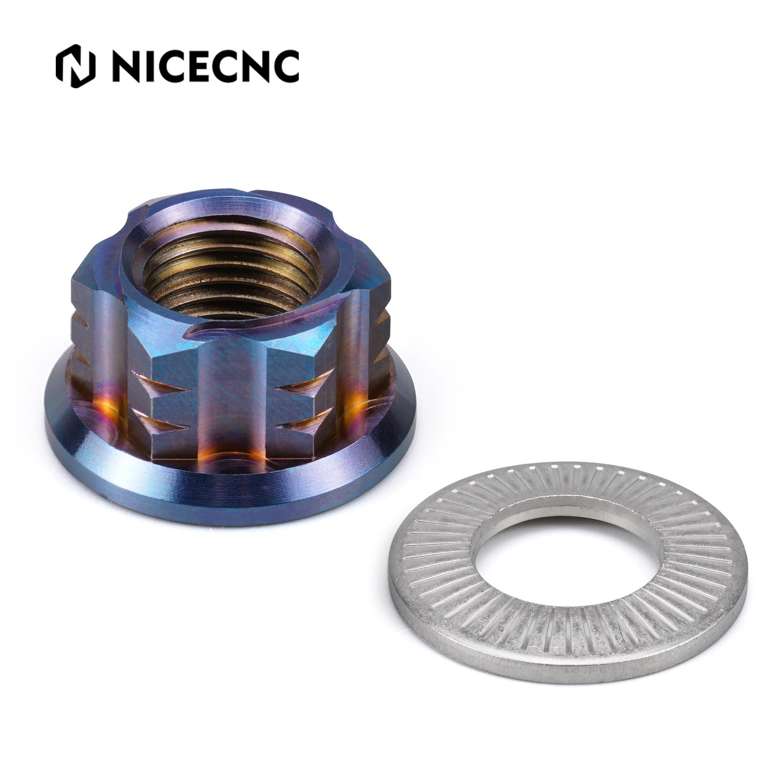 NICECNC For Surron Light Bee X S L1E Electric Dirt Bike 2024 2025 Primary Pulley & Primary Belt Pulley Nut For Segway X160 X260 Nut Blue