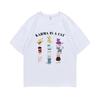 T-shirt Grafica Karma È Un Gatto Unisex Moda Donna Oversize Streetwear Maschile Casual Morbido Cotone T-shirt Unisex Estiva Top