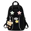 Schoolbag Korean version of the star cute girl backpack schoolbag junior high school girls high school students large capacity high value backpack