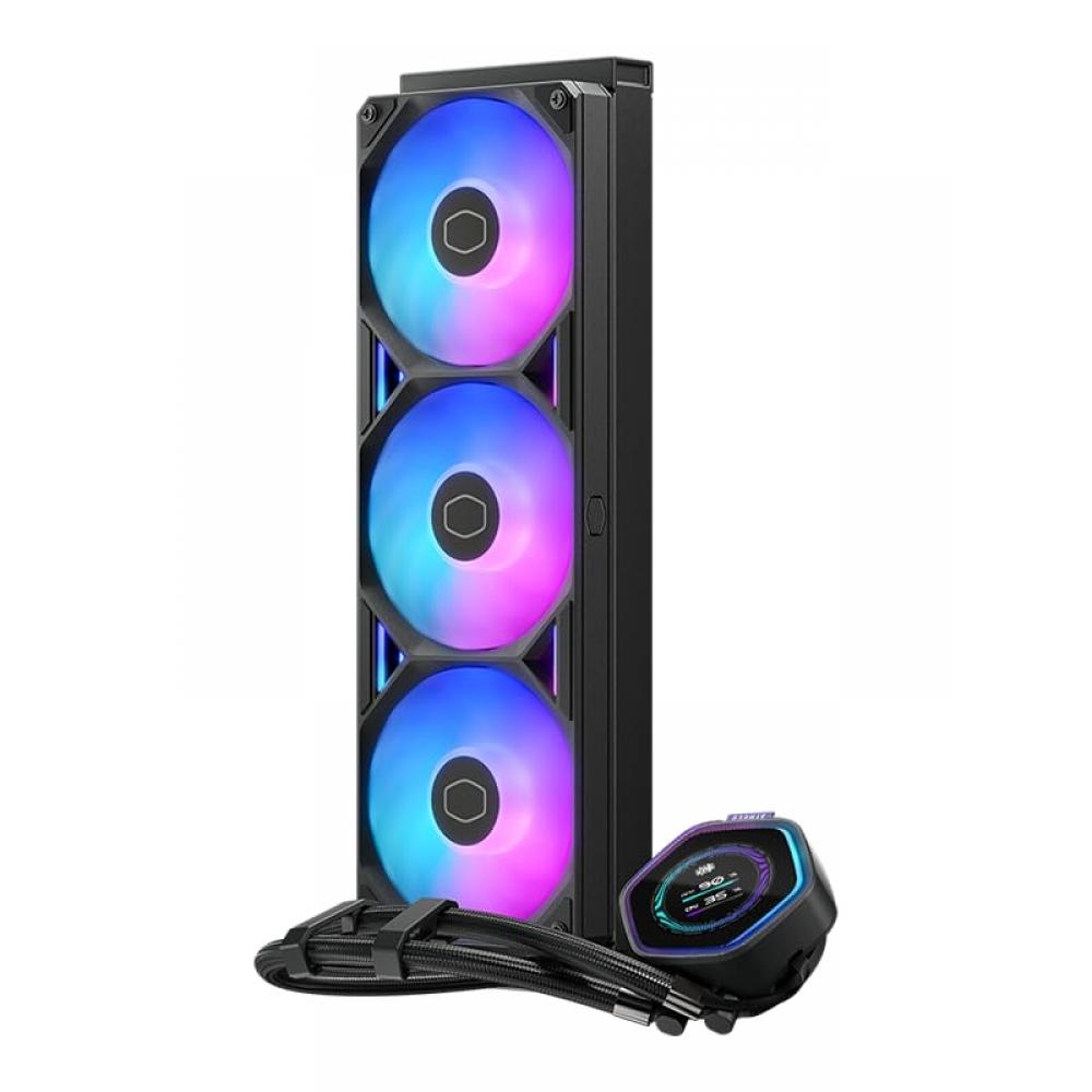 Cooler Master Ml 360 Atmos Ii Lcd Argb Aio Cpu Cooler Black 360mm