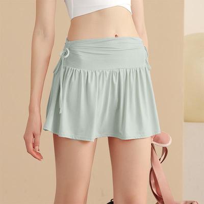 Damen Sommer Hohe Taille Yoga Rock: Atmungsaktiver, Schlankmachender, Anti-Expositions-Tennis-Skort
