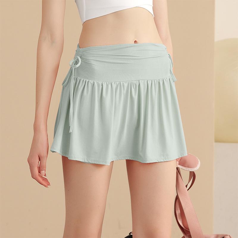 Women's Summer High Waist Yoga Skirt: Breathable, Slimming, Anti-Exposure Tennis Skort