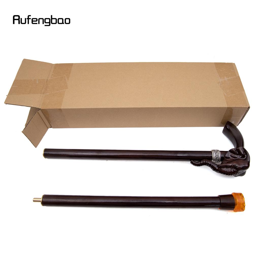 Elefant brun tre mote spaserstokk dekorativ vampyr Cospaly fest tre spaserstokk halloween klattstav Crosier 90 cm