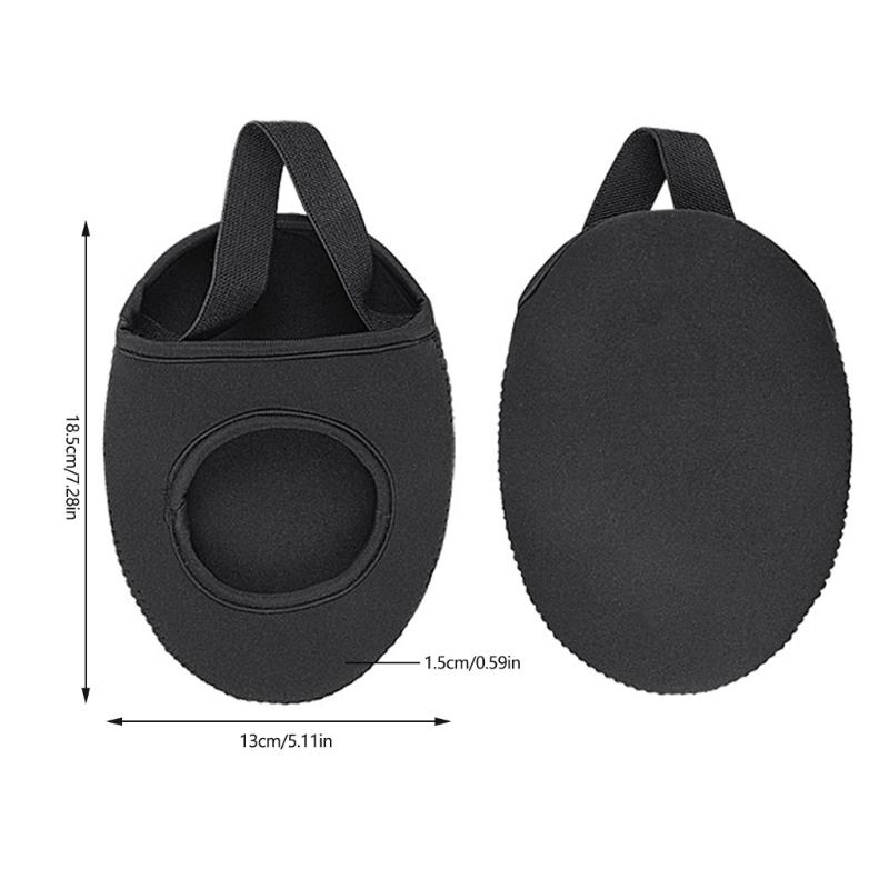 Waterproof Windproof Neoprene Shoe Covers with Elastic Band Thermal Insulation Half Shoe Covers for Cycling Daily Use