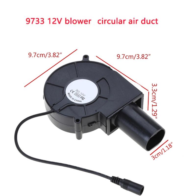 BBQ Air Blower Portable BBQ Fan Air Blower Handheld Barbecue Fan US/EU Plug