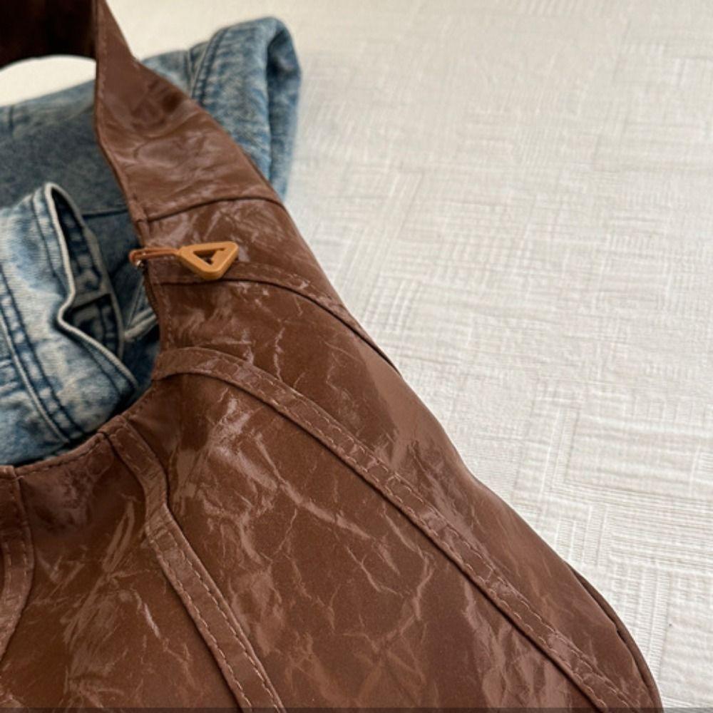Large Capacity Underarm Bag Shoulder Bag Crescent Bag Portable Vintage Hobo Bag Girls