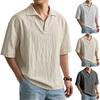 Chemise Décontractée pour Homme à Col Léger Respirante à Manches Courtes