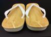 [Setta (Japanese sandals)] [Amber sole, sponge, tatami-style base, white thong, made in Japan (L)]