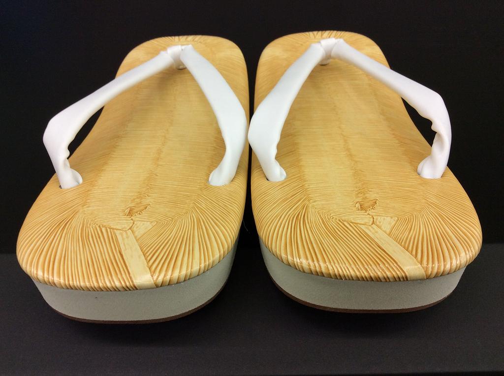 [Setta (Japanese sandals)] [Amber sole, sponge, tatami-style base, white thong, made in Japan (L)]
