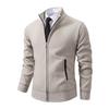 Men's Autumn and Winter Thickened Thermal Stand-up Neck Knitted Sweater Jacket