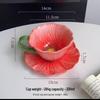 poppy flower petal cup & saucer