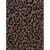 High-Waisted Leopard Print Slit Skirt