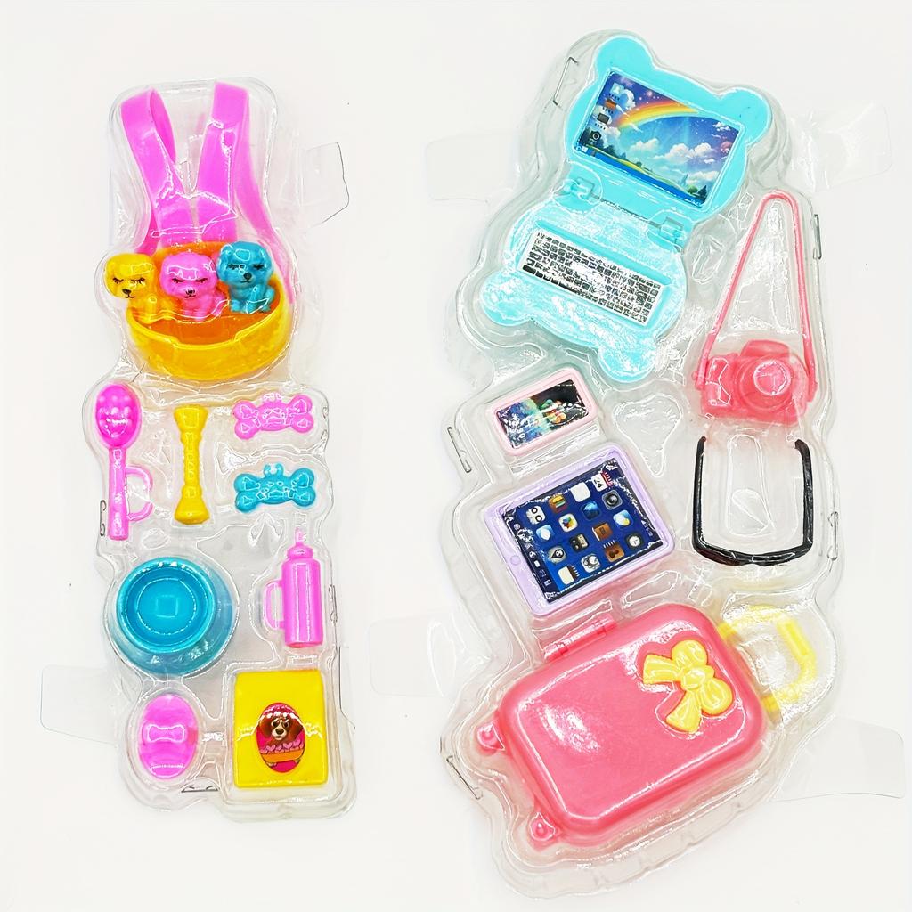 1 Sets Puzzle Toy 30cm Pregnant Big Belly Doll Toy Set Dog Cart Doll Accessories Childbirth Function Set