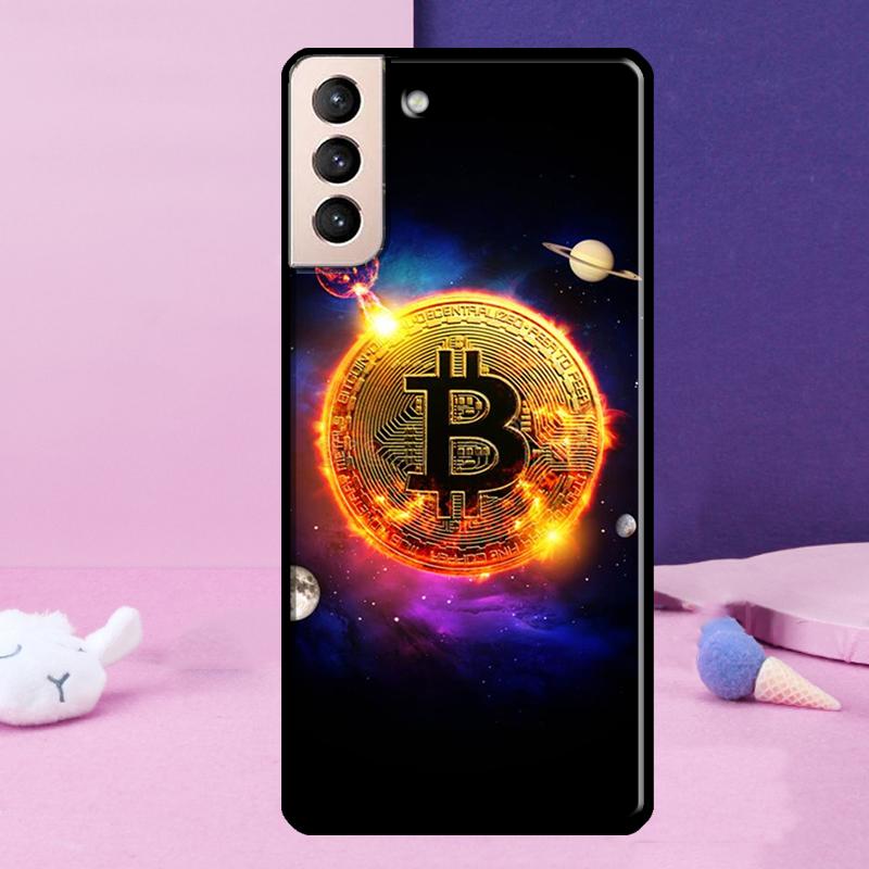 Bitcoin BTC Case For Samsung Galaxy S23 S22 Ultra S21 S20 FE Note 10 20 Ultra S8 S9 S10 Plus Cover