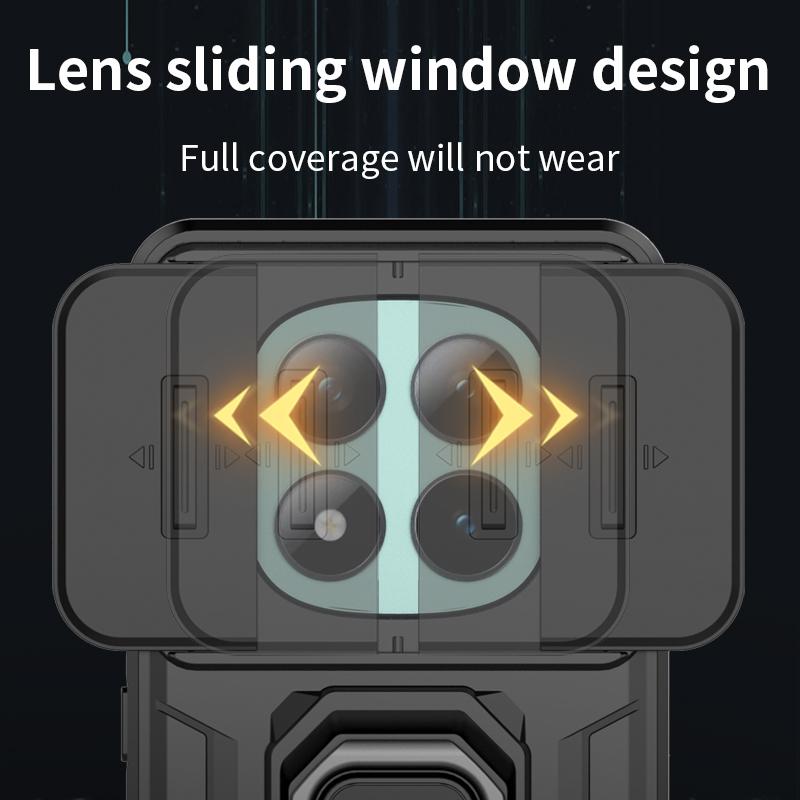 Shockproof Armor Slide Lens Case for Xiaomi POCO M8 Pro 5G X7 Pro Pocom8 Xiao Mi Poko M8 Phone Bag Hard Strong Cover